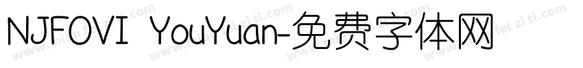 NJFOVI YouYuan字体转换